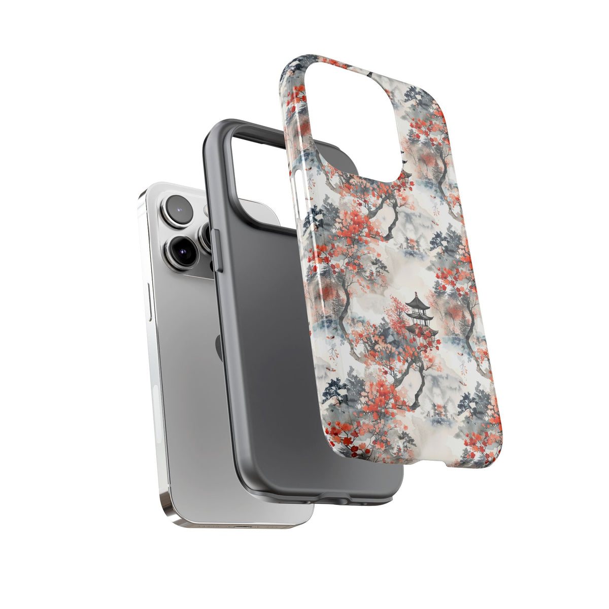 Japanese Pattern Phone Case – Elegant & Timeless Design for Your Phone 096