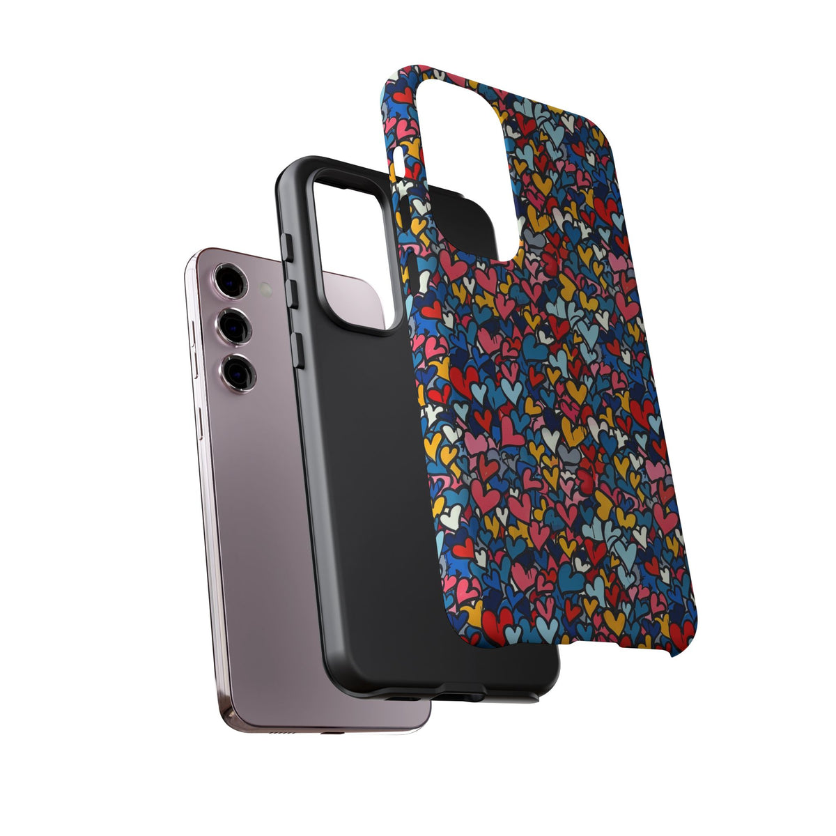 Heart Pattern Phone Case – Stylish & Loving Design for Your Device 820