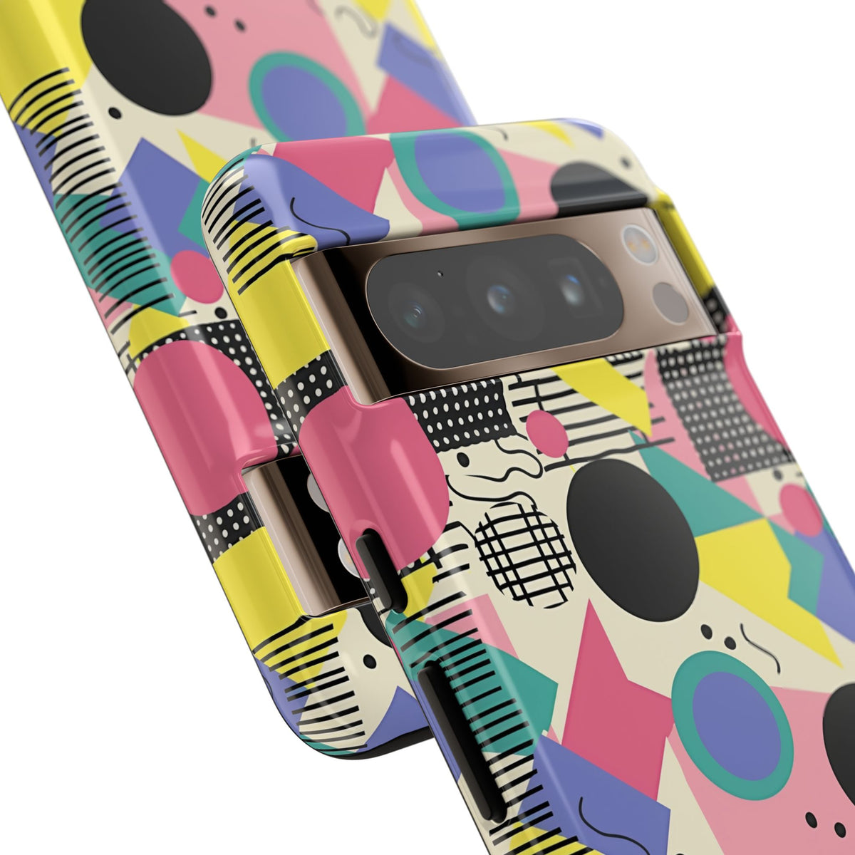 90s Themed Seamless Pattern Phone Case – Embrace Retro Style and Protection 228