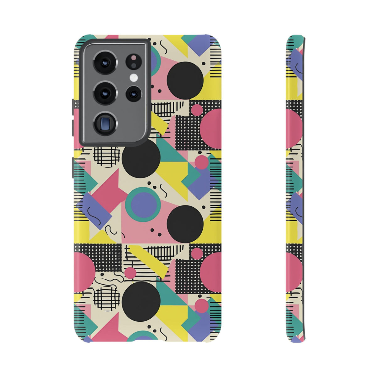 90s Themed Seamless Pattern Phone Case – Embrace Retro Style and Protection 228