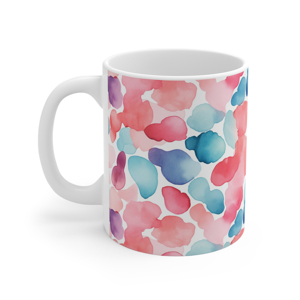 Various Watercolor Design All Over Coffee Mug – Unique Artistic Ceramic Coffee Cup 465