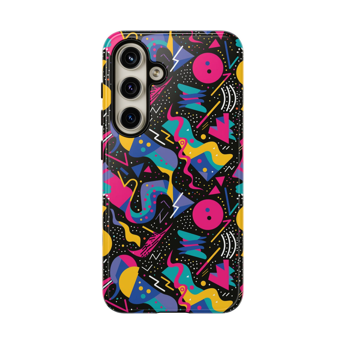 90s Themed Seamless Pattern Phone Case – Embrace Retro Style and Protection 302