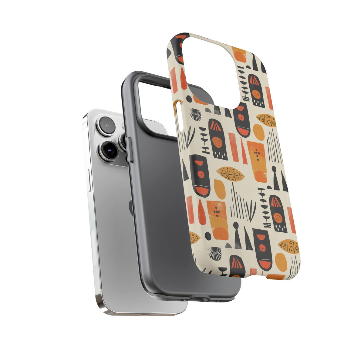 Stylish African Pattern Phone Case – Unique and Vibrant Protection 208