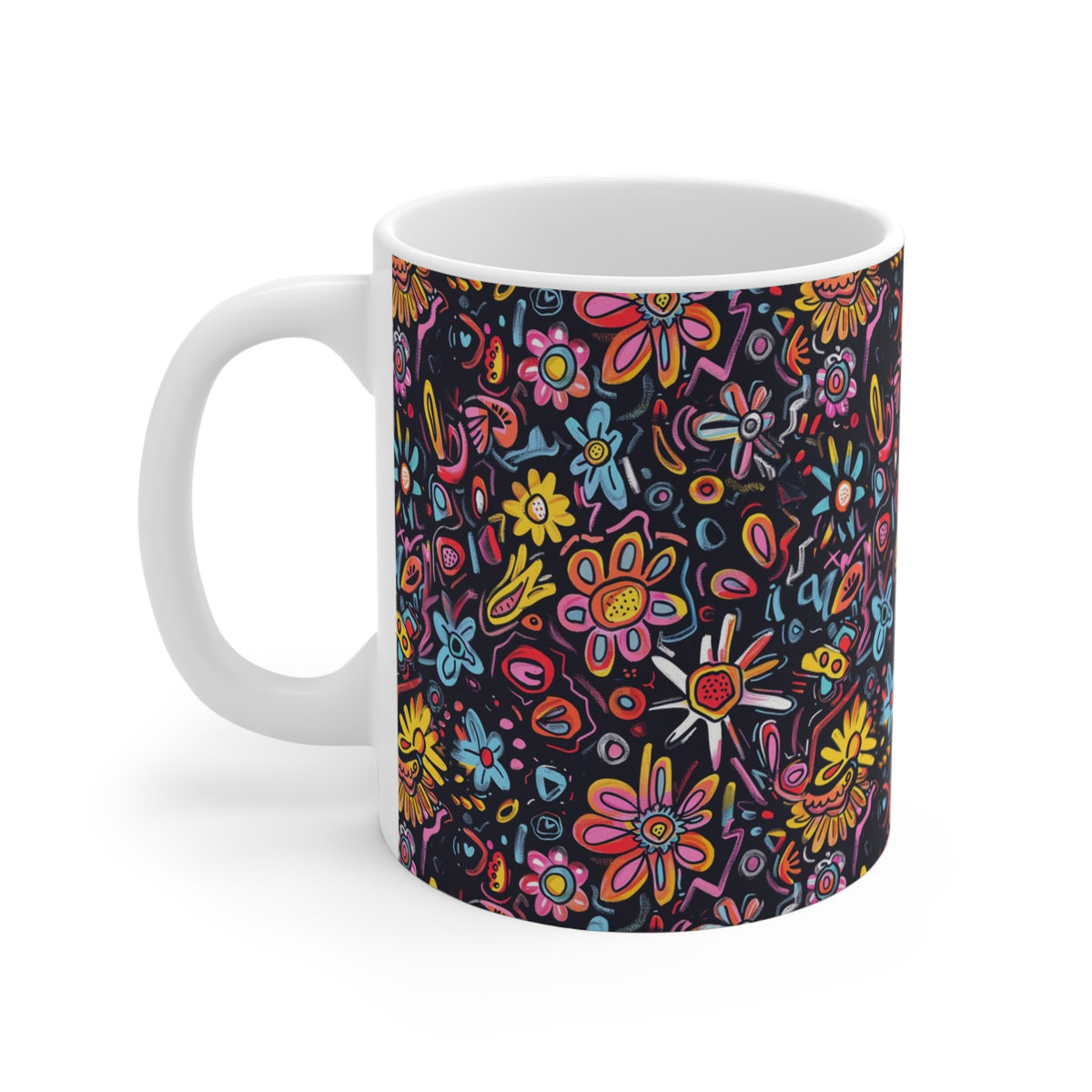 Artistic Doodle Coffee Mug - Sip with Imagination 208