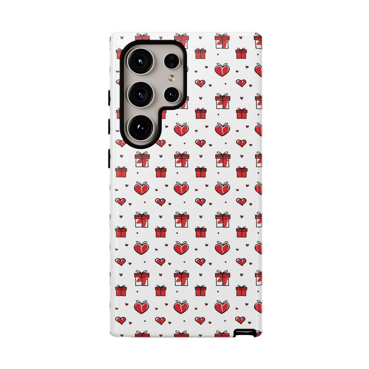 Heart Pattern Phone Case – Stylish & Loving Design for Your Device 234