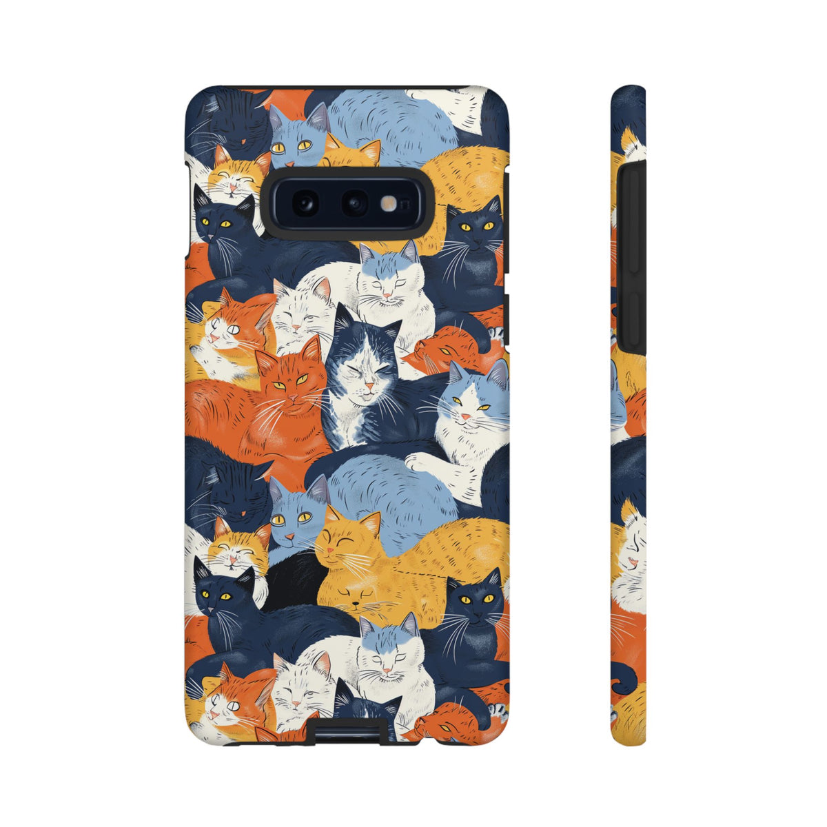 Seamless Cat Pattern Design Phone Case – Playful and Stylish Cat-Themed Phone Cover