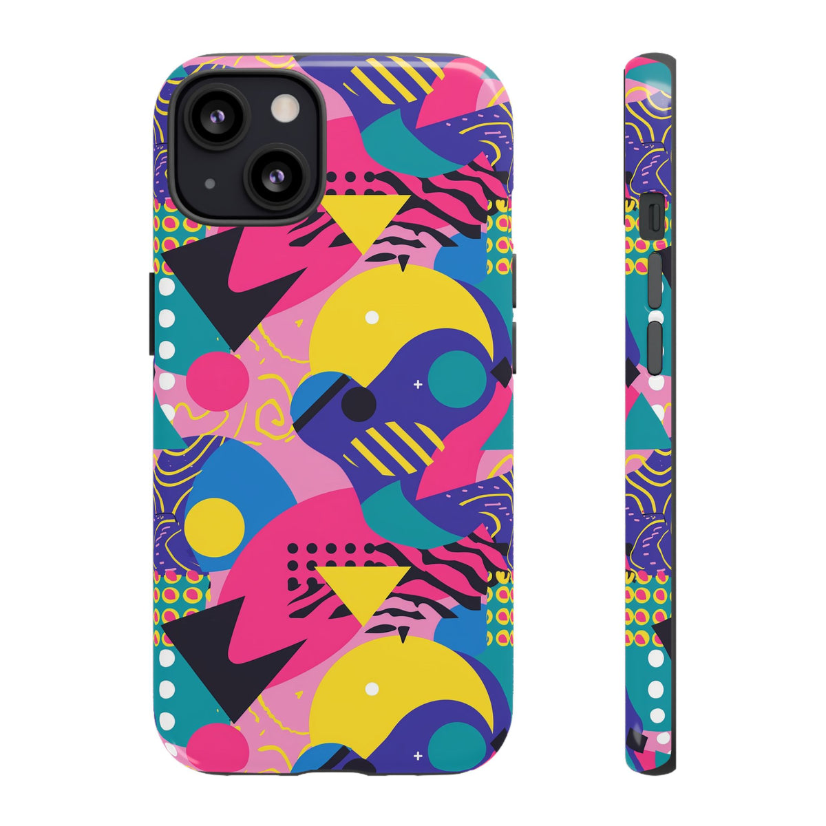 90s Themed Seamless Pattern Phone Case – Embrace Retro Style and Protection 283