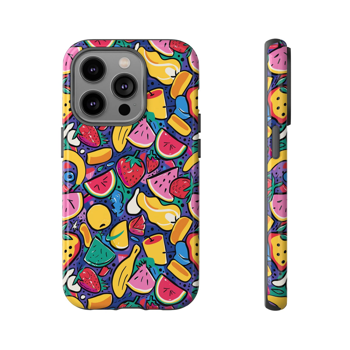 90s Themed Seamless Pattern Phone Case – Embrace Retro Style and Protection 316