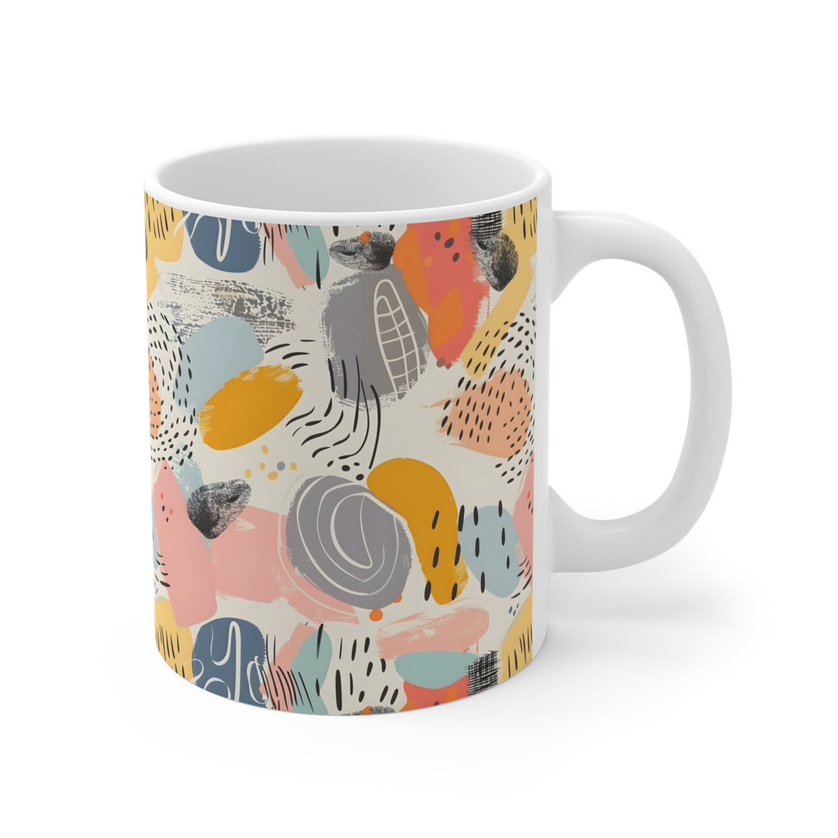 Abstract Pastel Doodle Coffee MugFile (7)