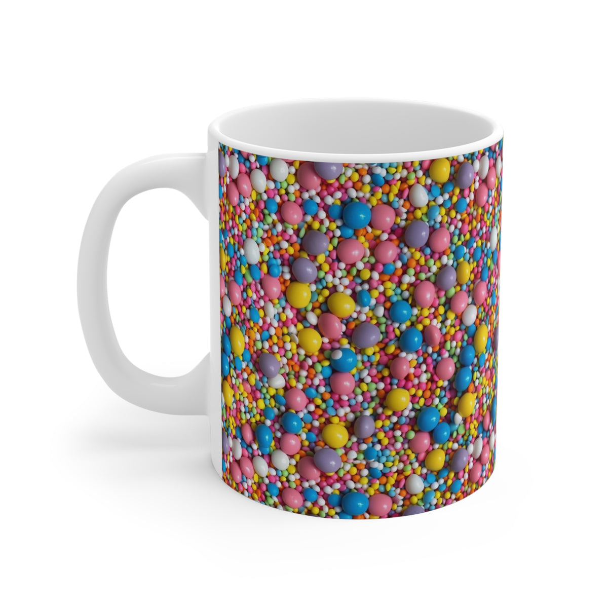 Colorful All-Over Candy Theme Coffee Mug Fun Ceramic Drinkware 114