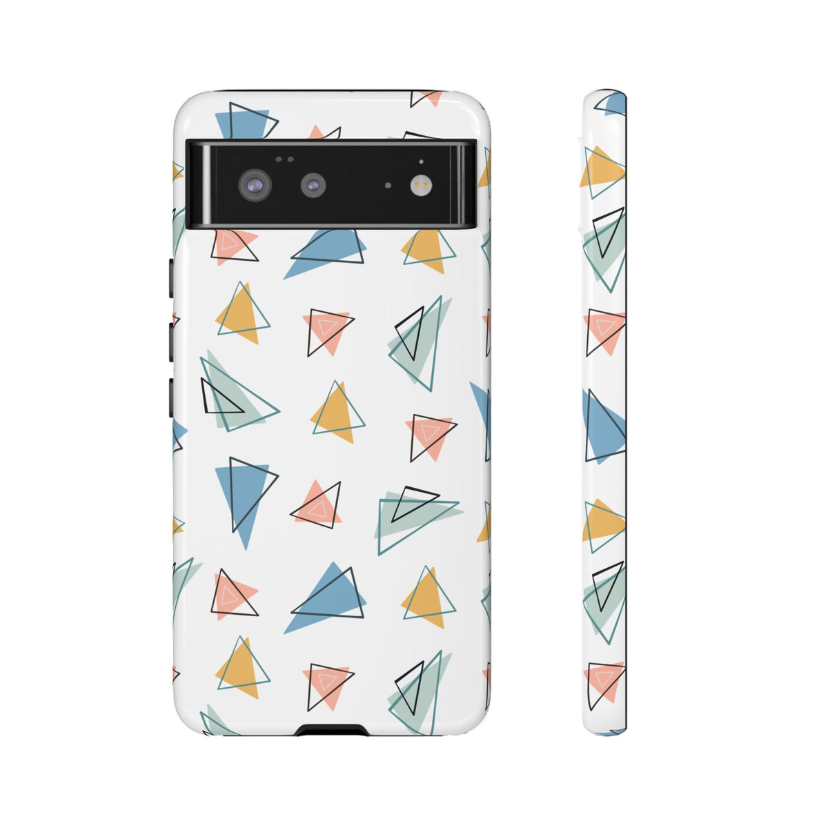 Triangle Pattern Phone Case – Modern & Durable Geometric Design