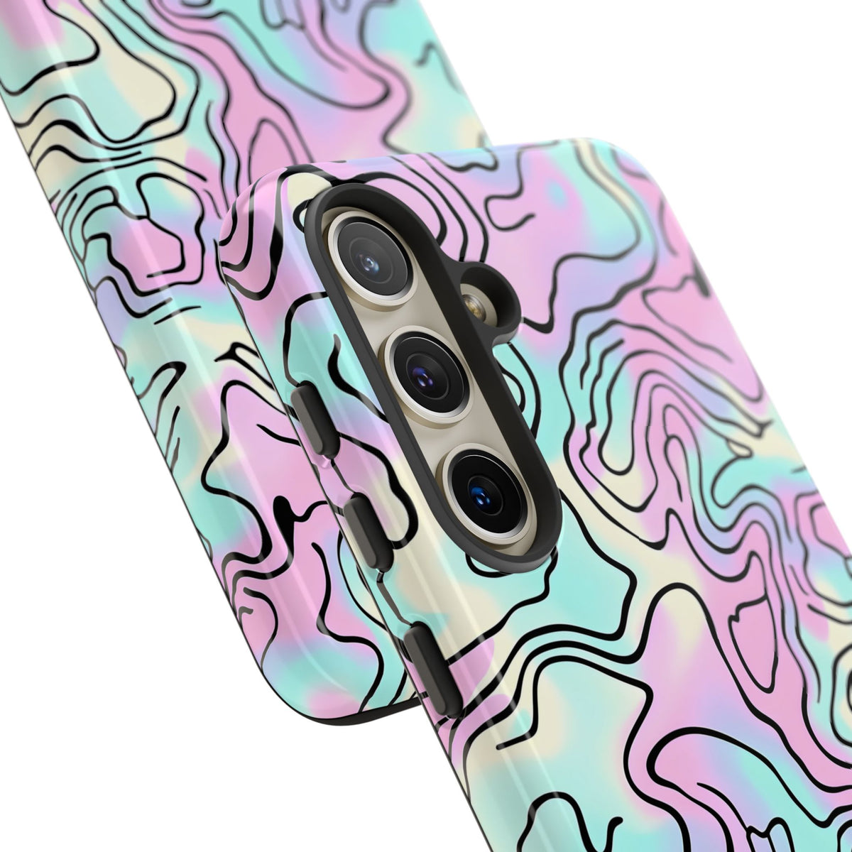 Abstract Pastel Waves and Wavy Lines Phone Case – Elegant and Modern Phone Cover