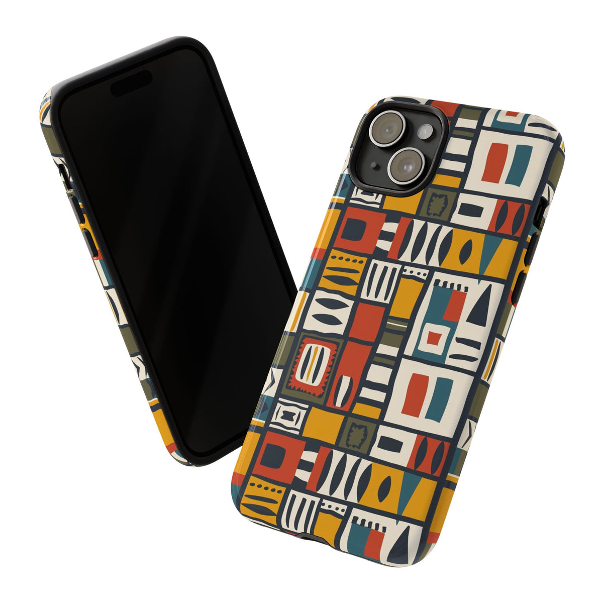 Stylish African Pattern Phone Case – Unique and Vibrant Protection 013