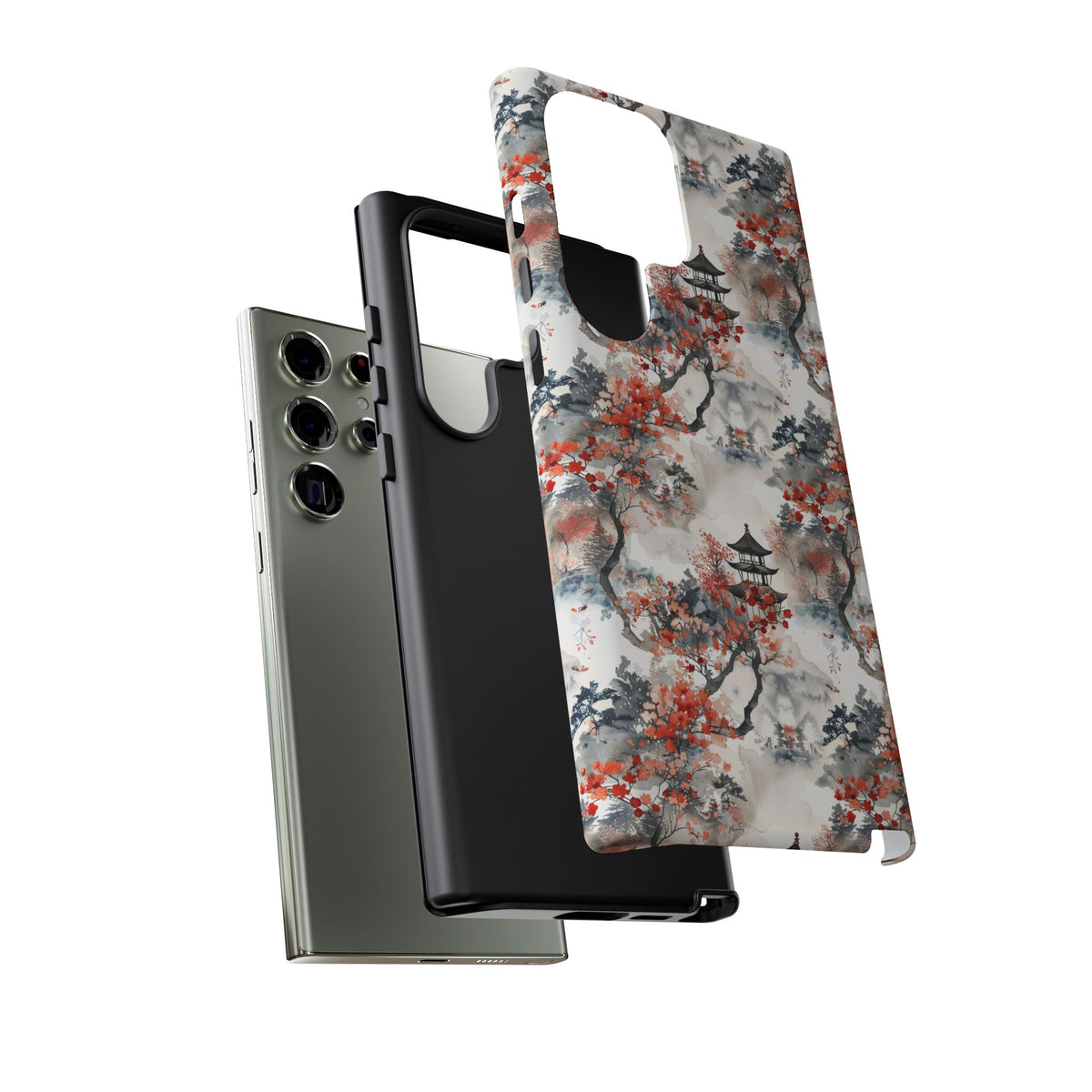 Japanese Pattern Phone Case – Elegant & Timeless Design for Your Phone 096