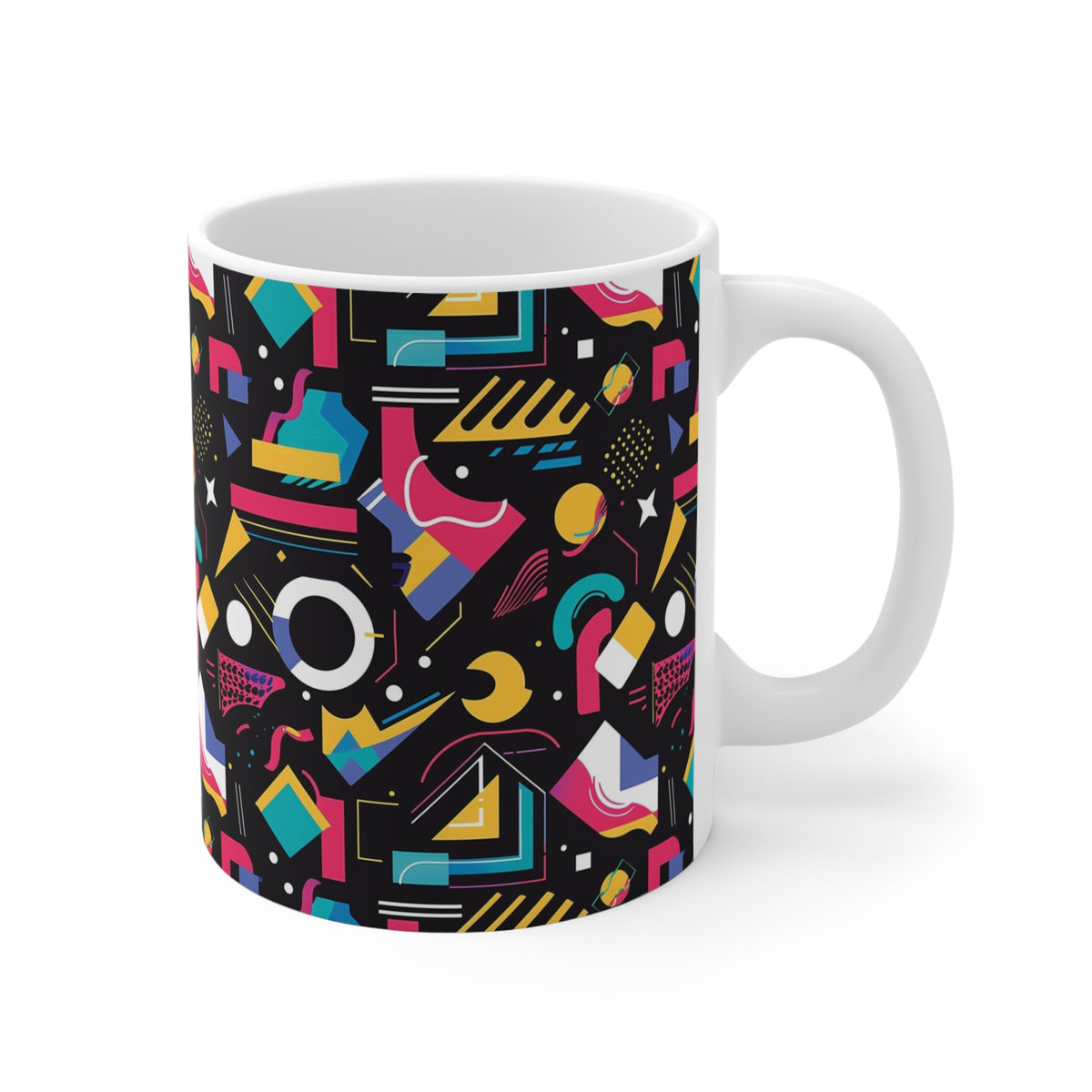 90s Retro Coffee Mug - Full Wrap Design 483