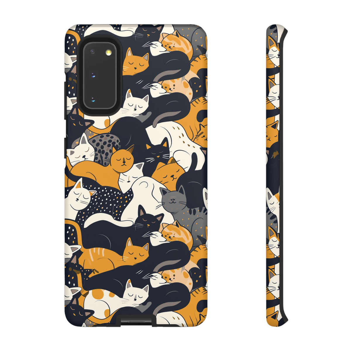 Seamless Cat Pattern Design Phone Case – Playful and Stylish Cat-Themed Phone Cover 2