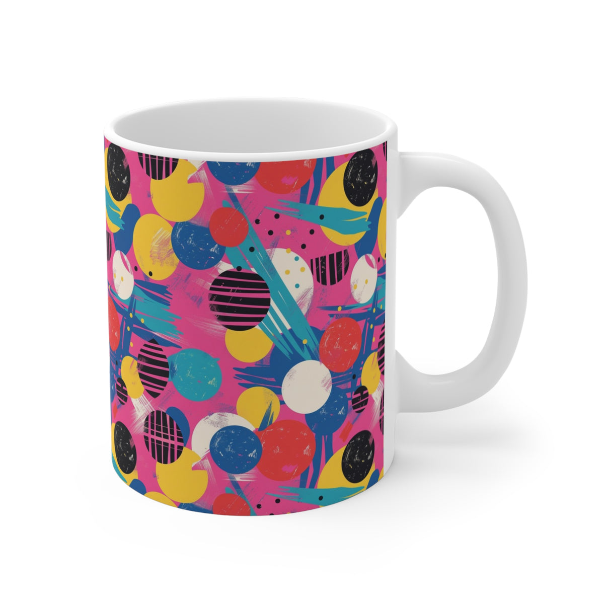 90s Retro Coffee Mug - Full Wrap Design 024
