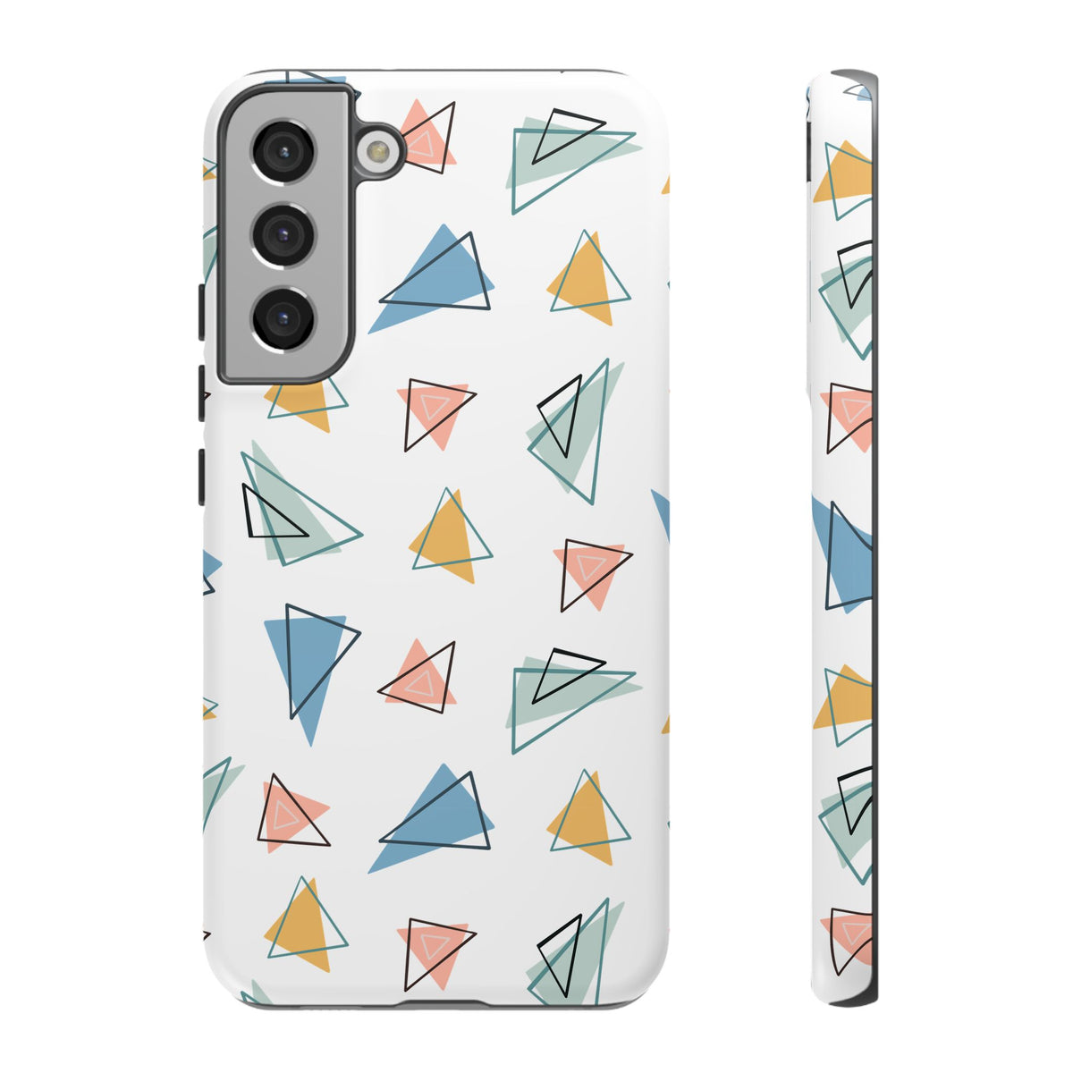 Triangle Pattern Phone Case – Modern & Durable Geometric Design