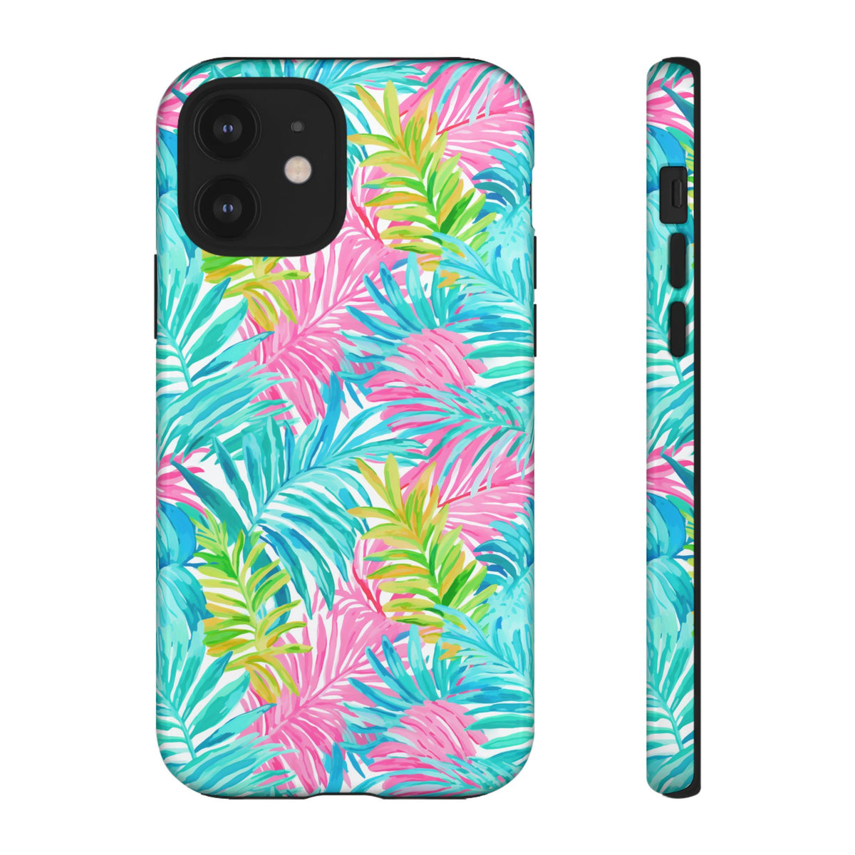 Vibrant Summer Leaves Phone Case – Colorful & Durable Summer Design