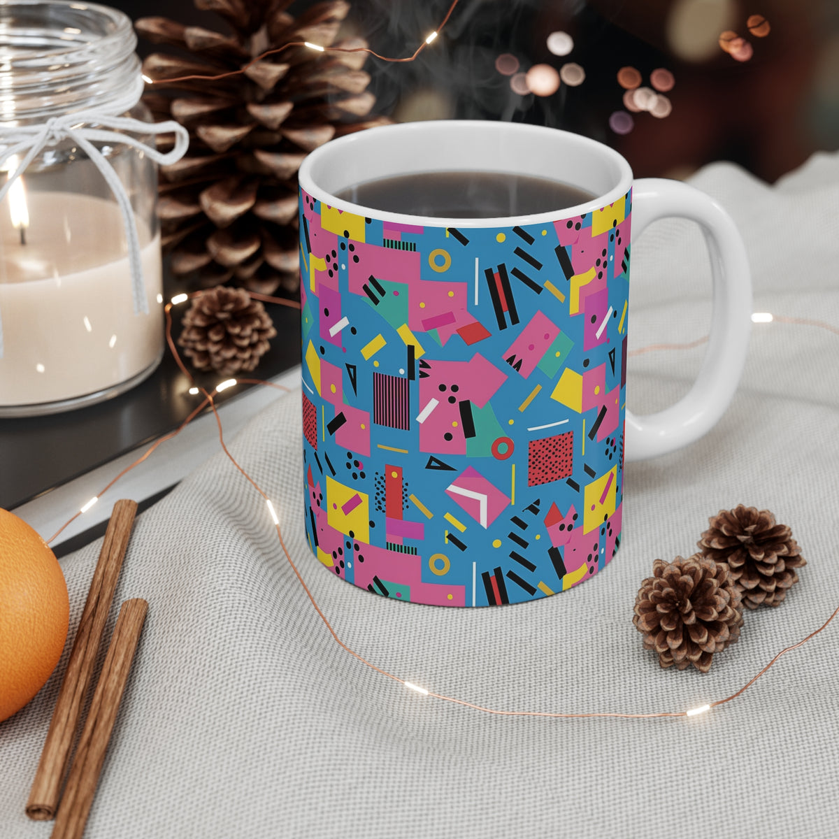 90s Retro Coffee Mug - Full Wrap Design 519