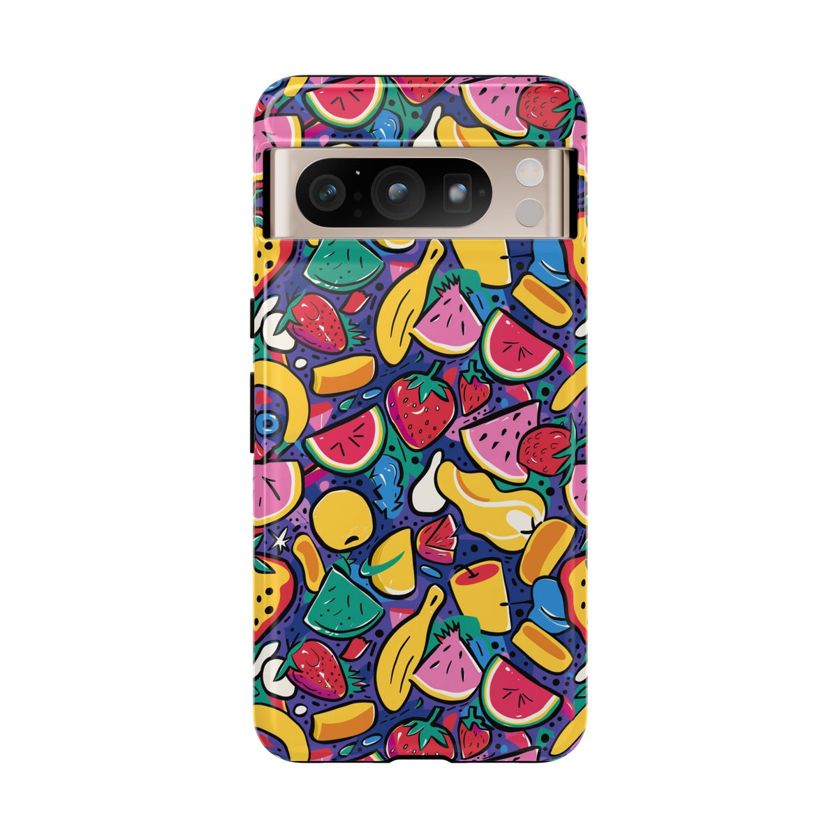 90s Themed Seamless Pattern Phone Case – Embrace Retro Style and Protection 316