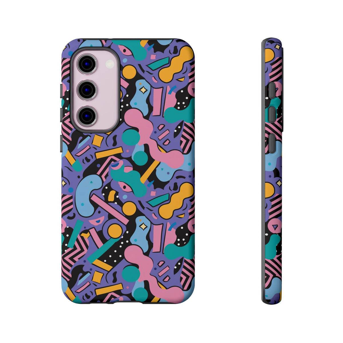 90s Themed Seamless Pattern Phone Case – Embrace Retro Style and Protection 234