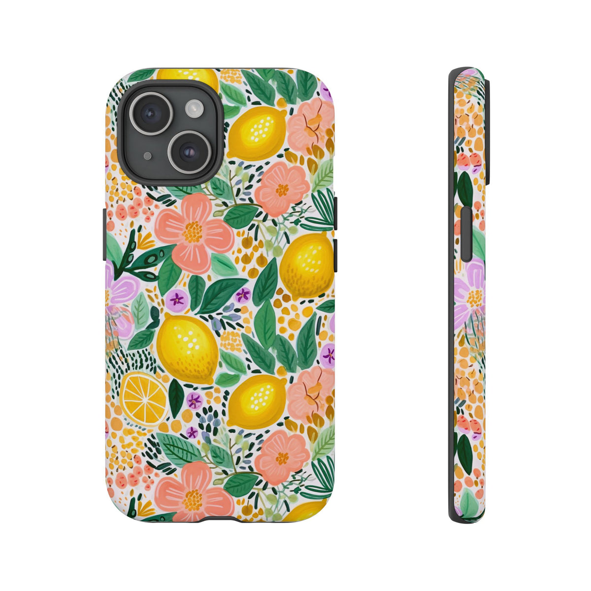 Cute Summer Lemons Phone Case – Refreshing Citrus Design for Your Phone