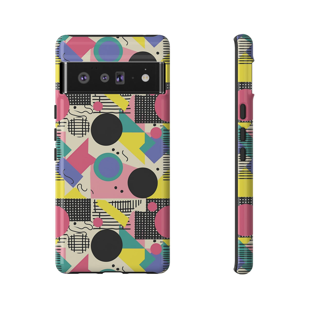 90s Themed Seamless Pattern Phone Case – Embrace Retro Style and Protection 228