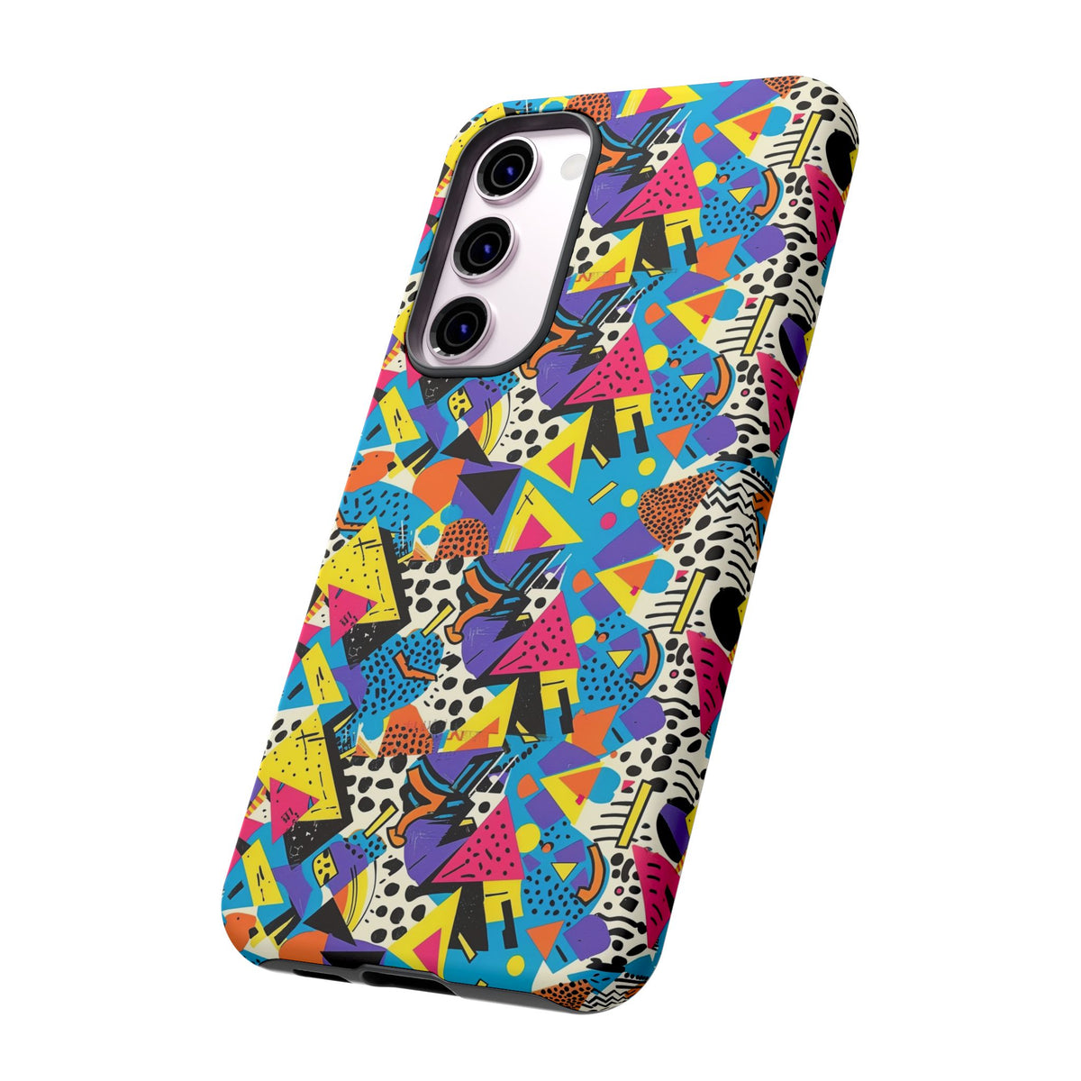 90s Themed Seamless Pattern Phone Case – Embrace Retro Style and Protection 231