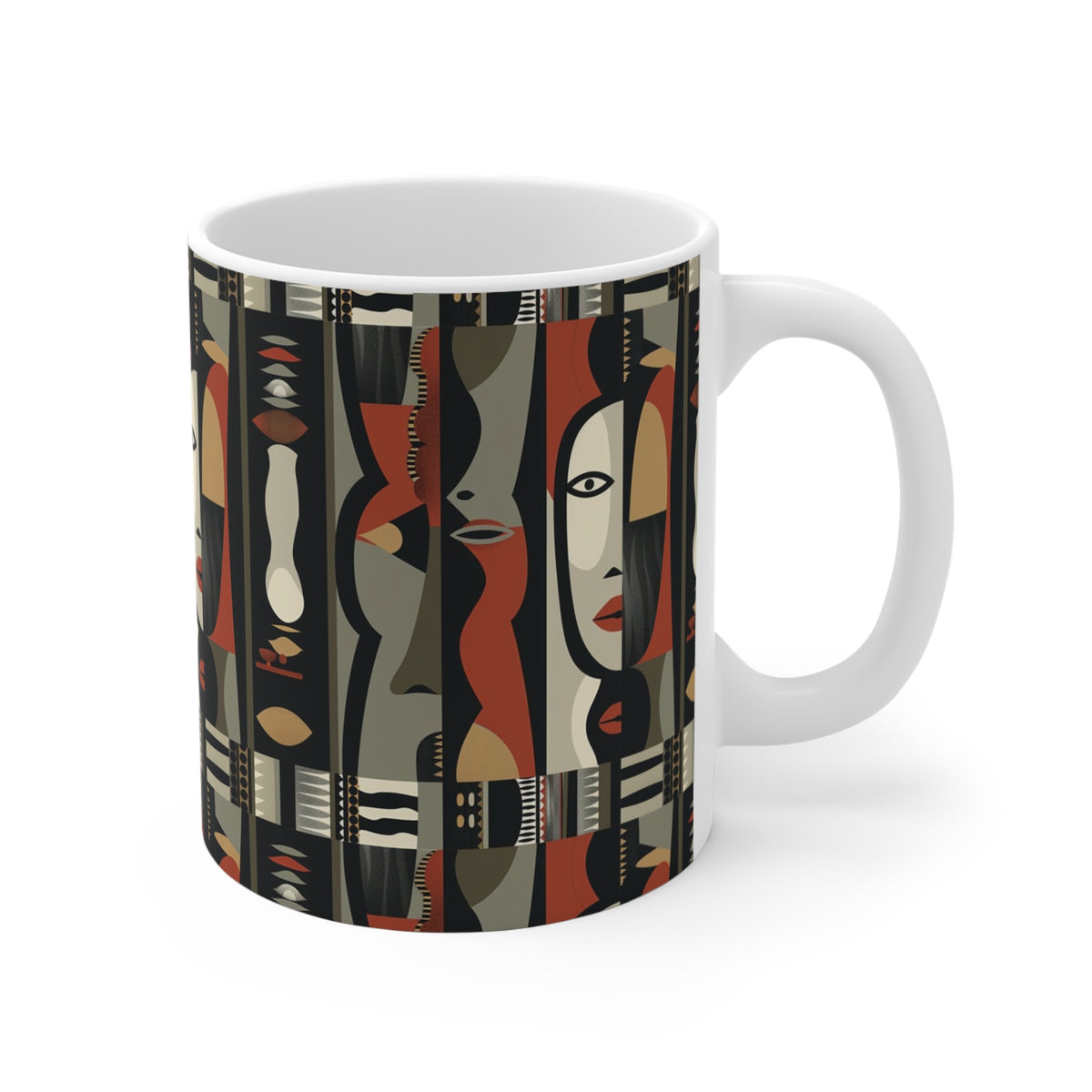 All-Over African Pattern Coffee Mug 604