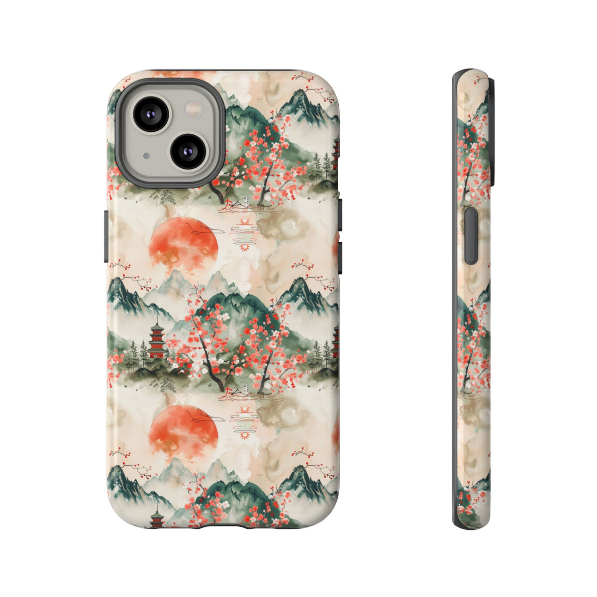 Japanese Pattern Phone Case – Elegant & Timeless Design for Your Phone 057