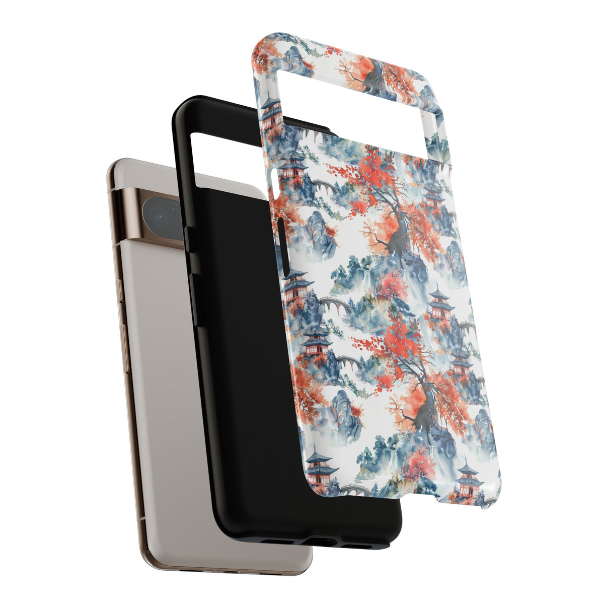 Japanese Pattern Phone Case – Elegant & Timeless Design for Your Phone 043