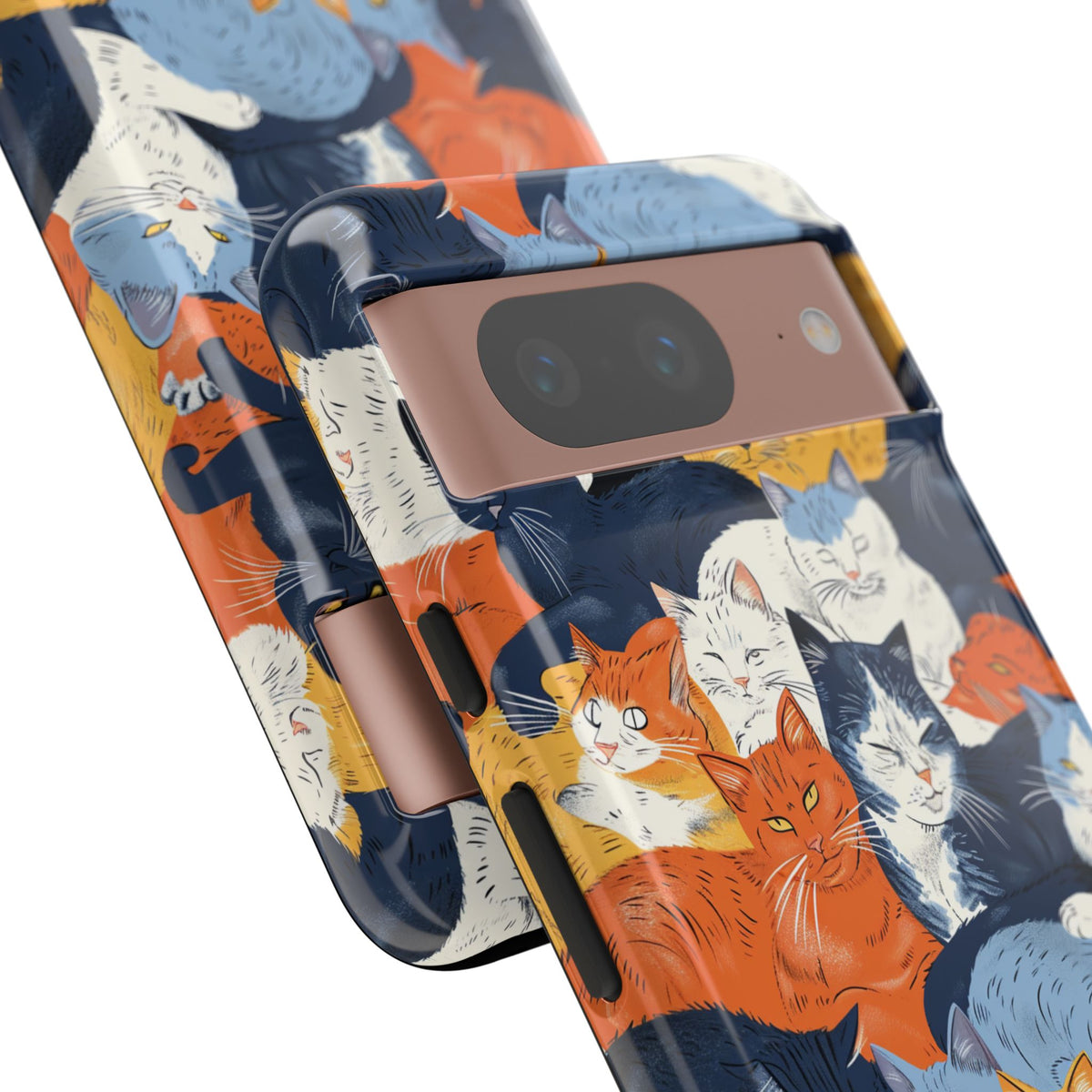 Seamless Cat Pattern Design Phone Case – Playful and Stylish Cat-Themed Phone Cover