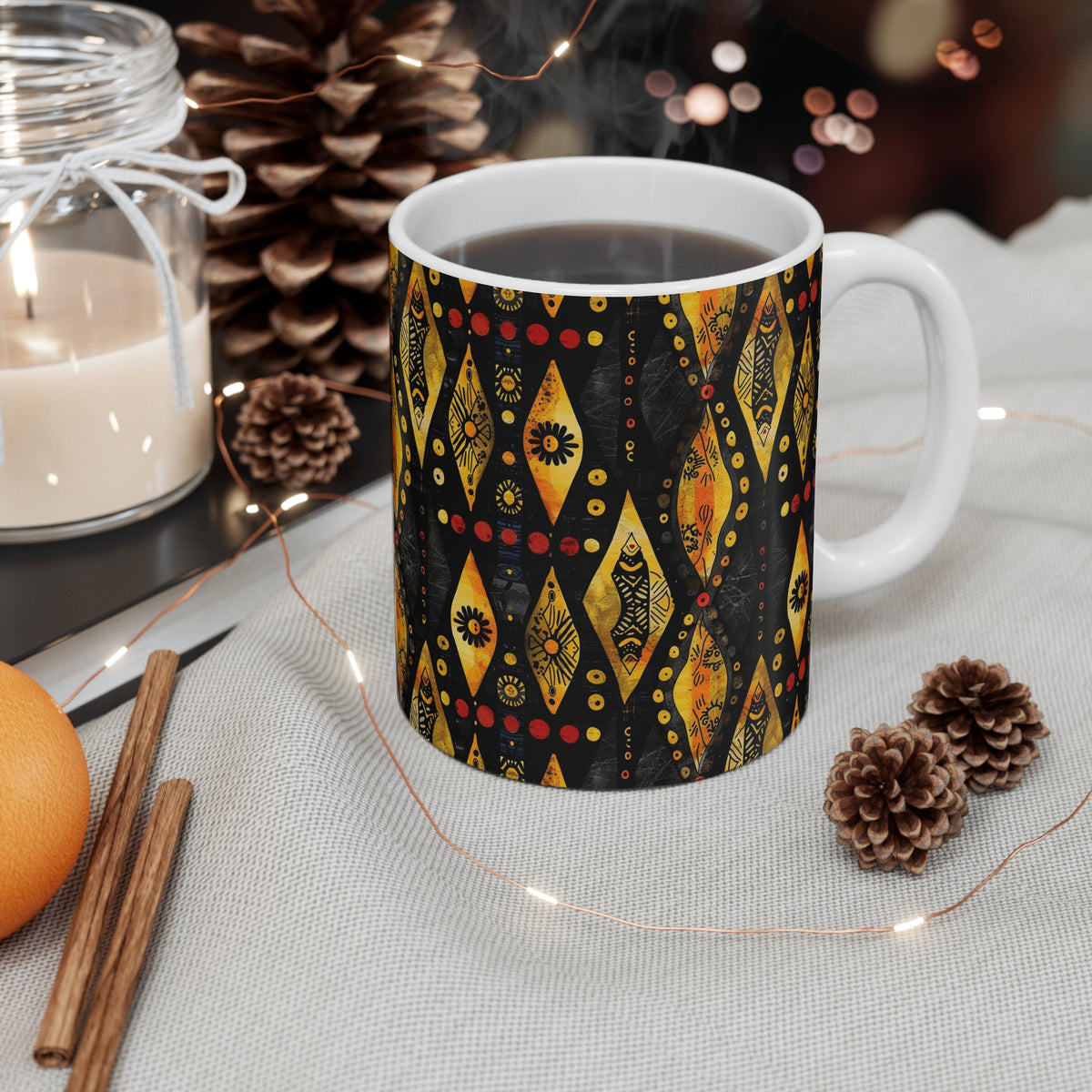 All-Over African Pattern Coffee Mug 652