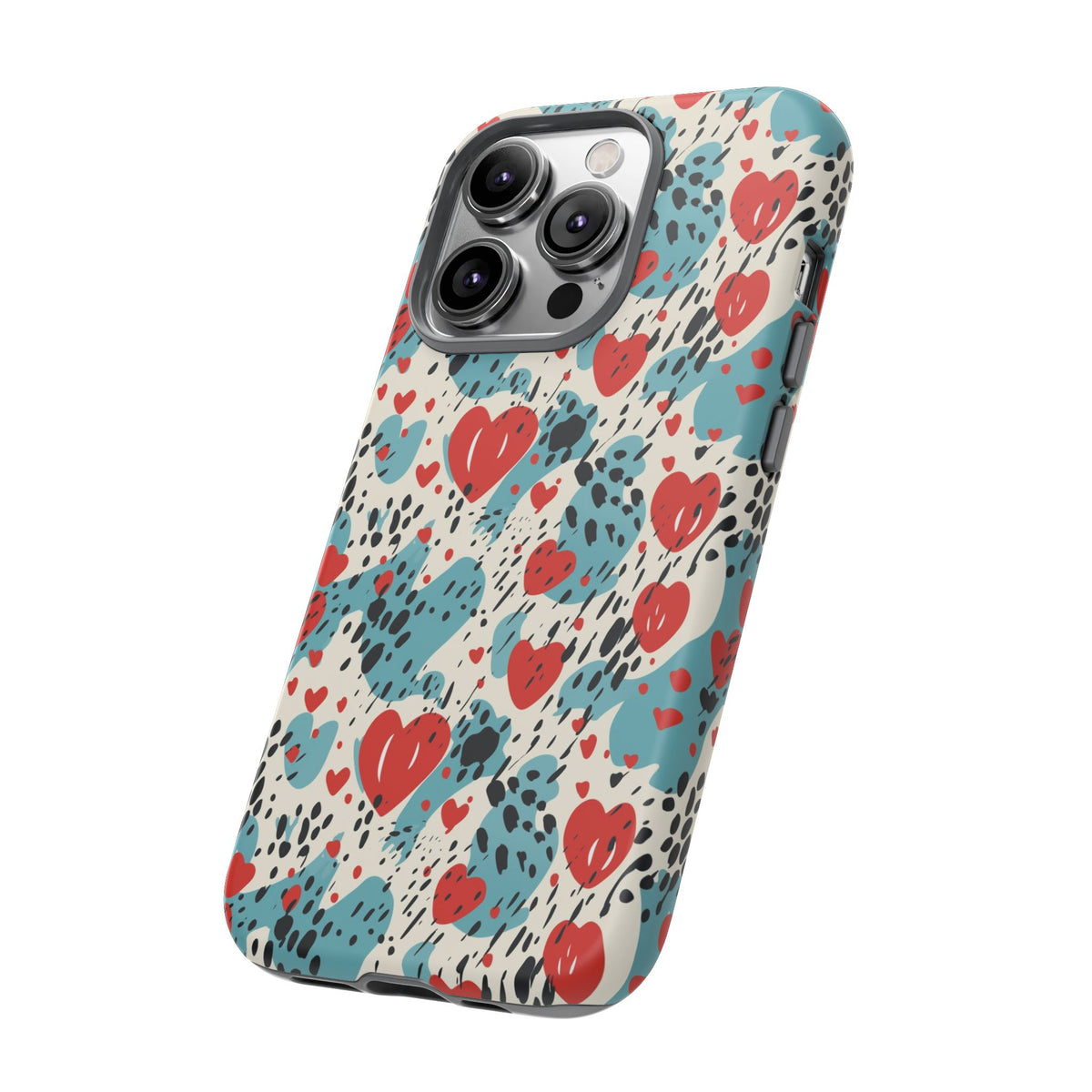 Heart Pattern Phone Case – Stylish & Loving Design for Your Device 822