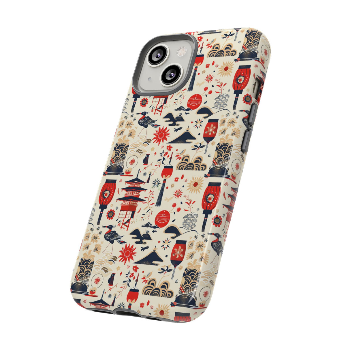 Japanese Pattern Phone Case – Elegant & Timeless Design for Your Phone 024