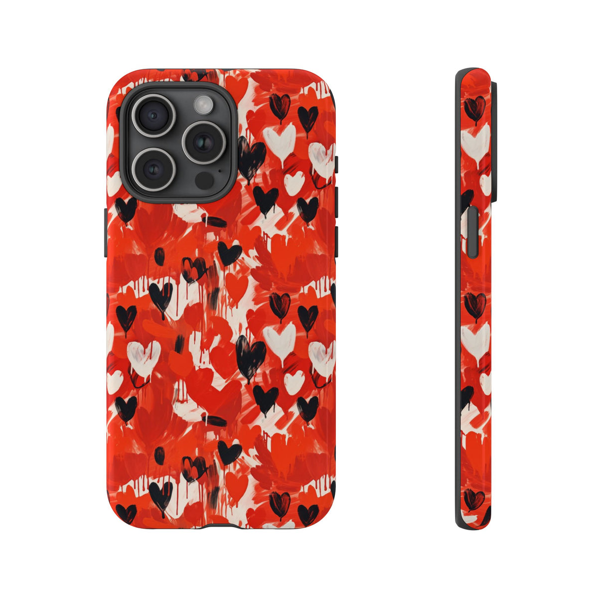 Heart Pattern Phone Case – Stylish & Loving Design for Your Device 355