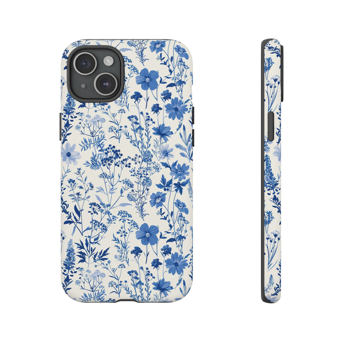 Blue French Toile Phone Case – Timeless Elegance and Classic Style