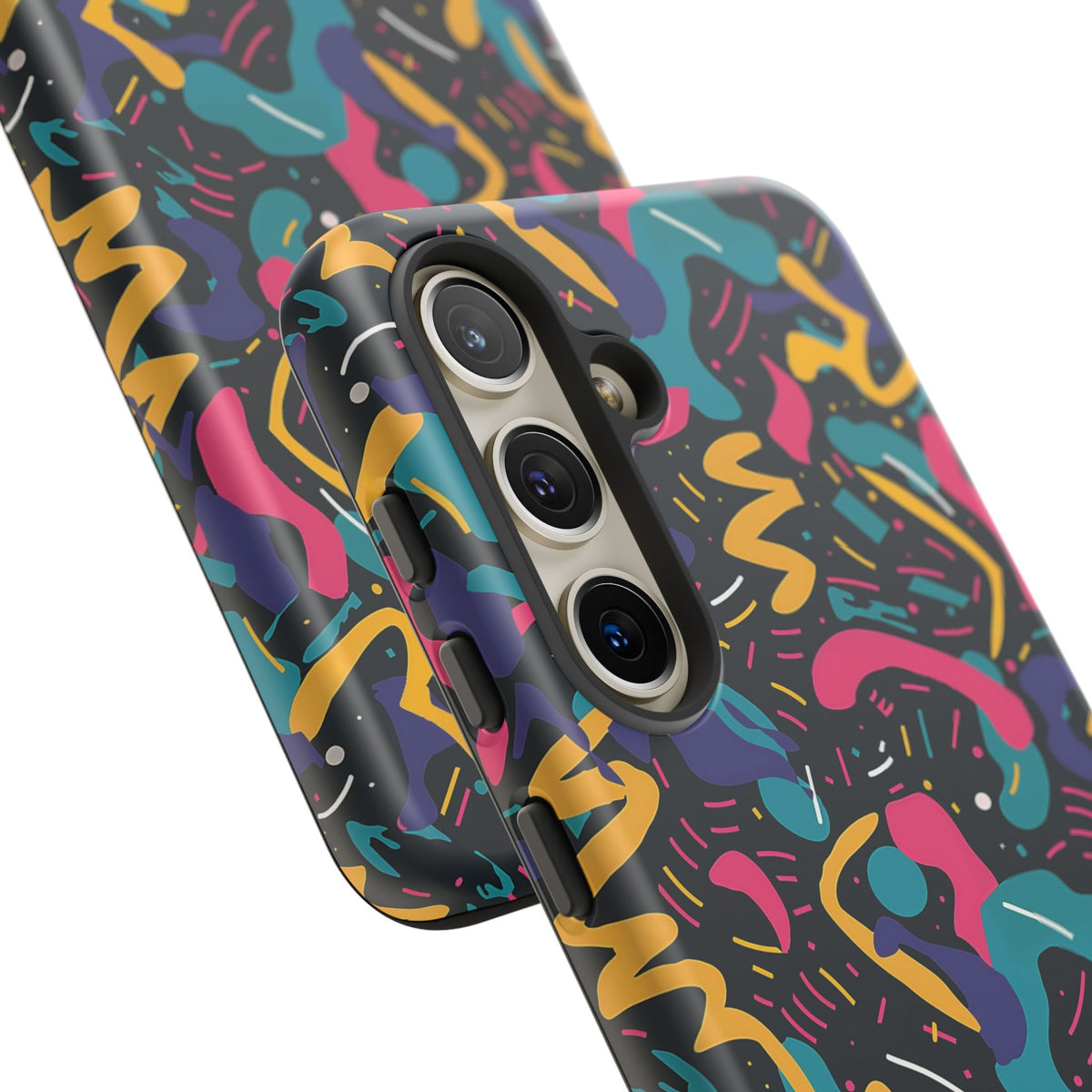 90s Themed Seamless Pattern Phone Case – Embrace Retro Style and Protection 235