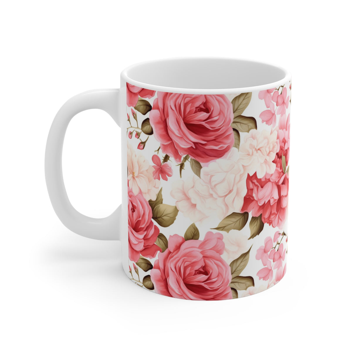 Various Watercolor Design All Over Coffee Mug – Unique Artistic Ceramic Coffee Cup 206