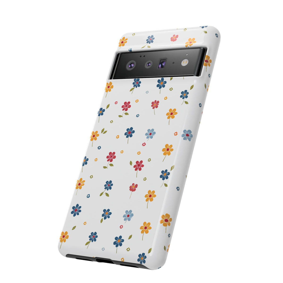 Wild Flowers Garden Stitch Phone Case – Nature-Inspired Floral Design