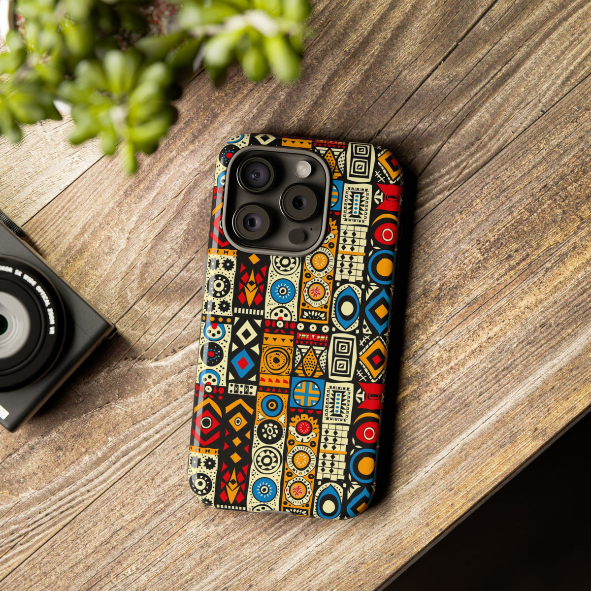 Stylish African Pattern Phone Case – Unique and Vibrant Protection 206