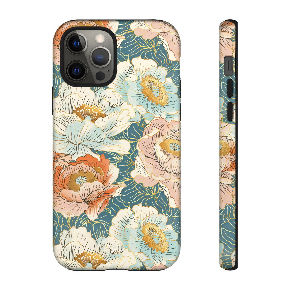 Japanese Blossom Asian Floral Design Phone Case – Elegant Floral Phone Cover 3