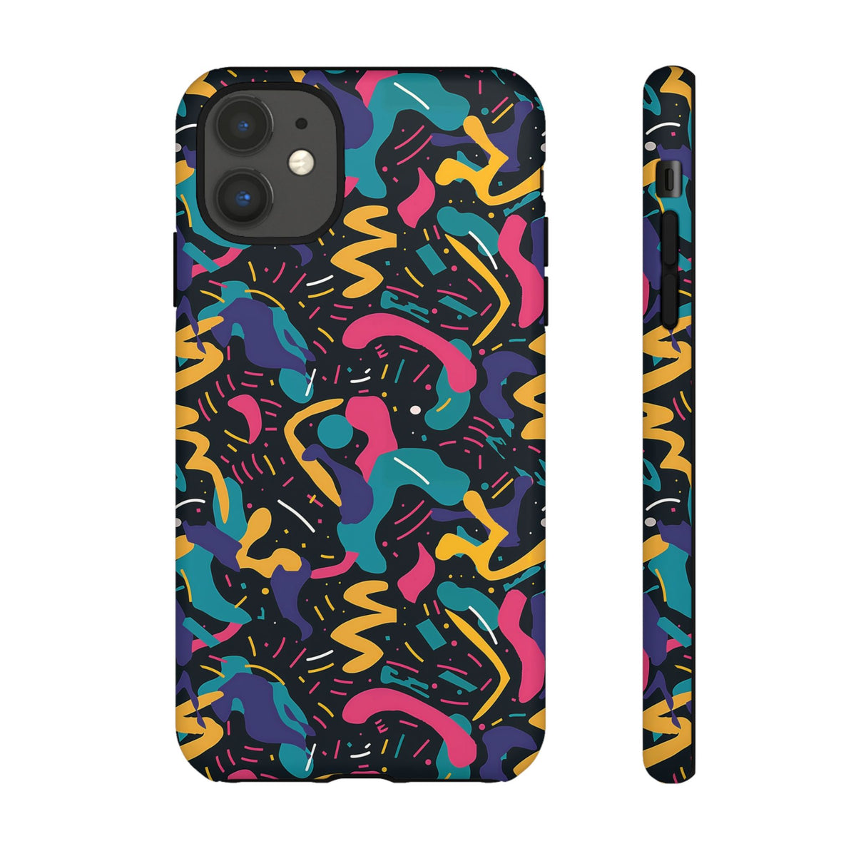 90s Themed Seamless Pattern Phone Case – Embrace Retro Style and Protection 235