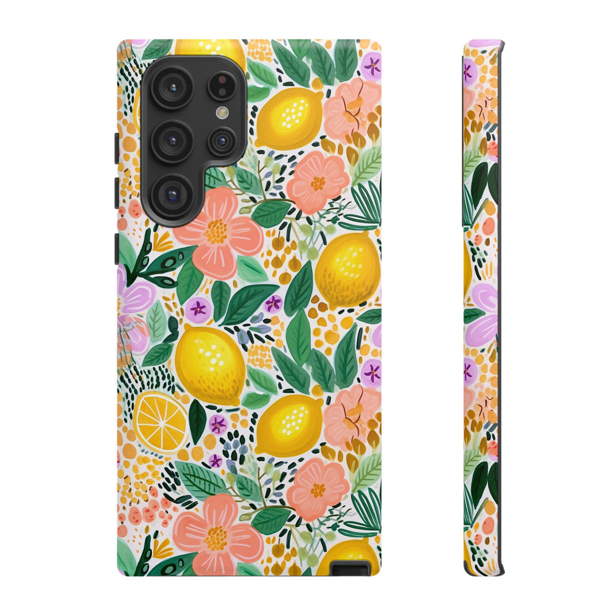 Cute Summer Lemons Phone Case – Refreshing Citrus Design for Your Phone