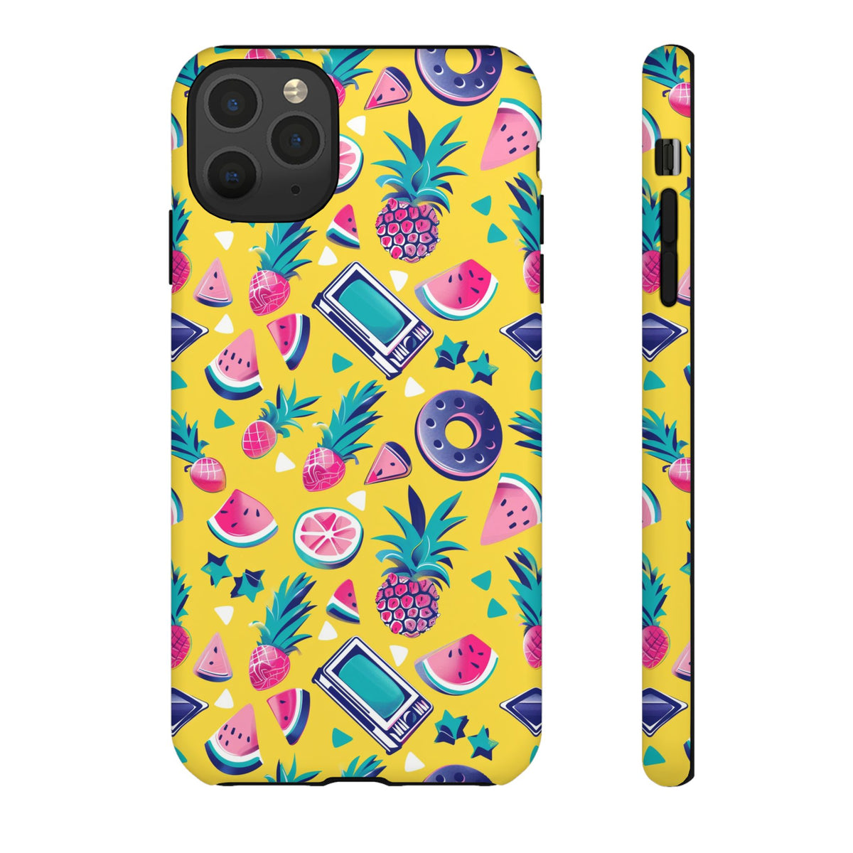 90s Themed Seamless Pattern Phone Case – Embrace Retro Style and Protection 255