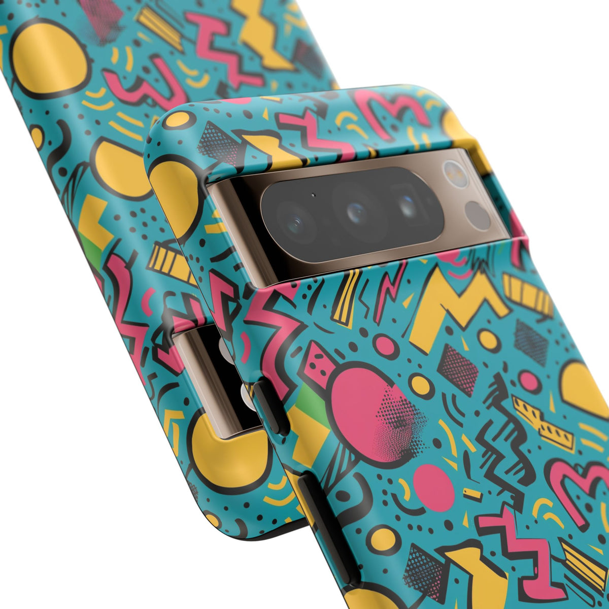 90s Themed Seamless Pattern Phone Case – Embrace Retro Style and Protection 253