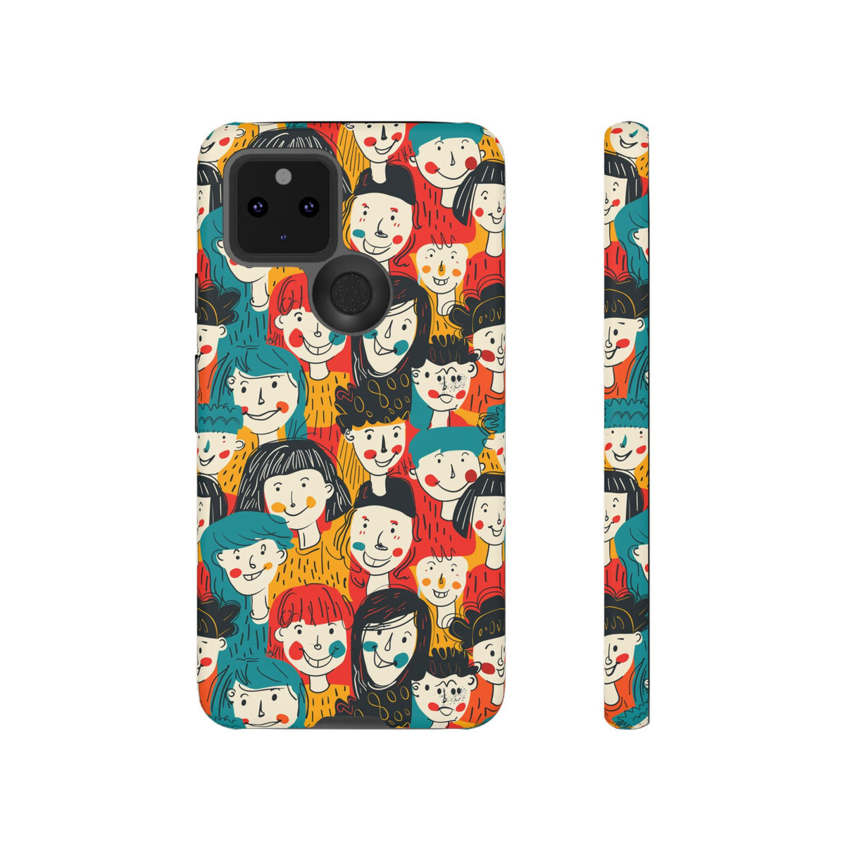 Happy Faces Phone Case – Joyful and Cheerful Design for a Bright Look 3