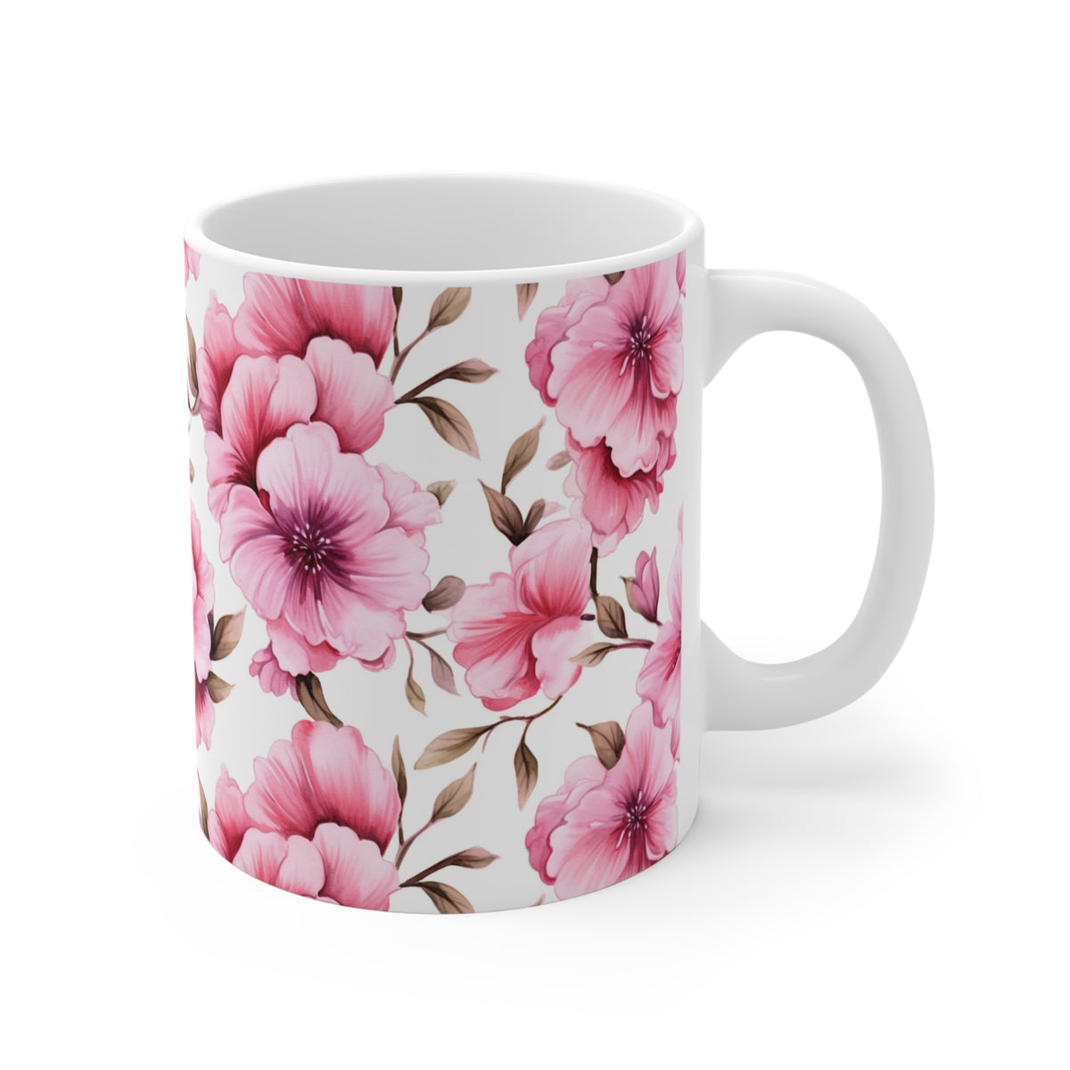 Various Watercolor Design All Over Coffee Mug – Unique Artistic Ceramic Coffee Cup 337