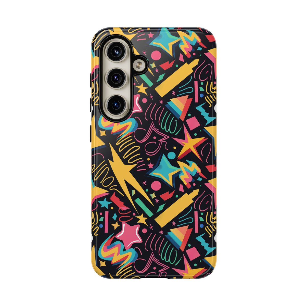 90s Themed Seamless Pattern Phone Case – Embrace Retro Style and Protection 232